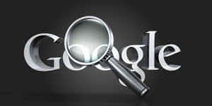 放大鏡在深色背景上的Google標誌上