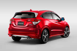 紅色本田 HR-V Mugen SUV 後視工作室拍攝 — 本田 壁紙