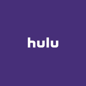 紫色背景上的白色文字 Hulu 標誌 — Tumblr 文青風格 壁紙