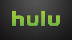 深灰色背景上的綠色漸變 Hulu 標誌 — Cia標誌 壁紙