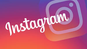 Instagram 應用程式標誌在彩色漸變背景上
