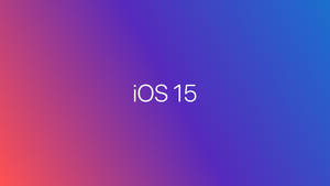彩色漸變背景上的 iOS 15 文字
