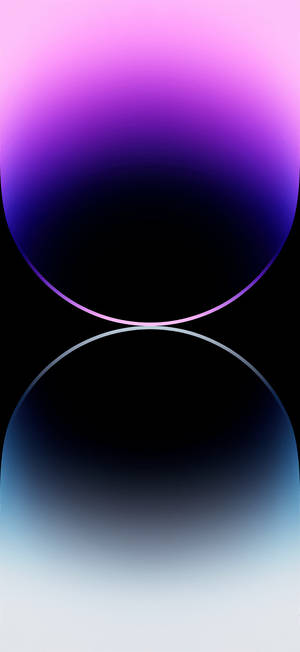 兩個發光的漸變球體漂浮在太空中，一個紫色，一個藍色 — 紫色 iPhone 壁紙