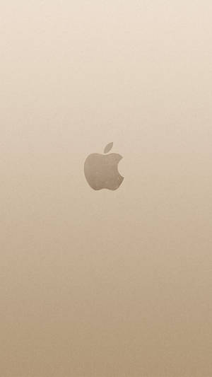 金色漸變背景上的Apple標誌