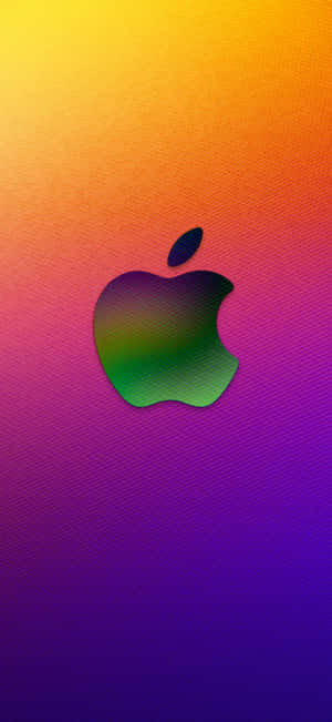 彩色漸變背景上的 Apple 標誌