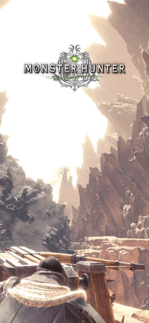 獵人在《Monster Hunter Wilds》中於黎明俯瞰峽谷。