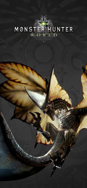 來自Monster Hunter World遊戲藝術的兇猛龍。