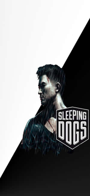 一個帶有疤痕、被雨淋濕的男人在Sleeping Dogs的遊戲壁紙中。 — iPhone 16 Pro Max 壁紙