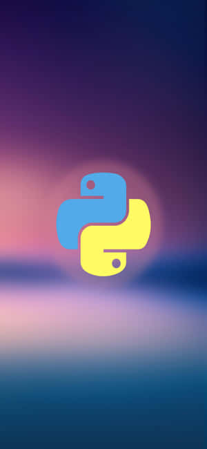 Python 程式設計標誌居中於彩色漸變背景上。
