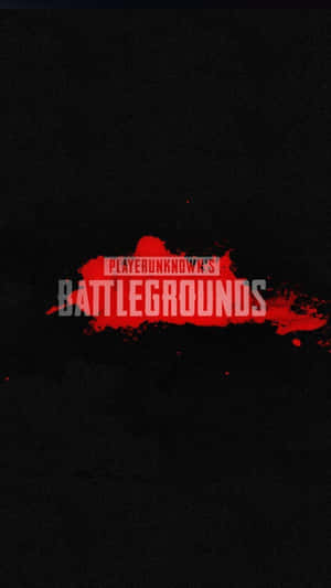 PlayerUnknown's Battlegrounds 標誌，黑色背景上有紅色濺跡。