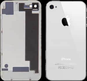 白色高複製版 iPhone 4 後蓋組件與微小零件組裝圖