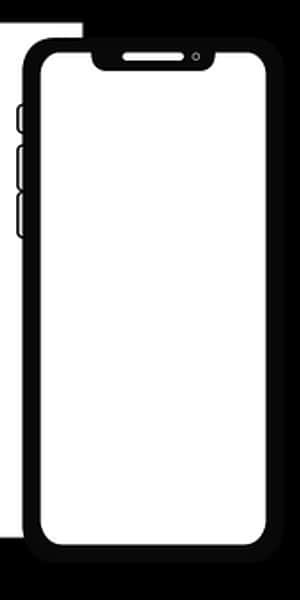 iPhone 簡約線條向量插圖