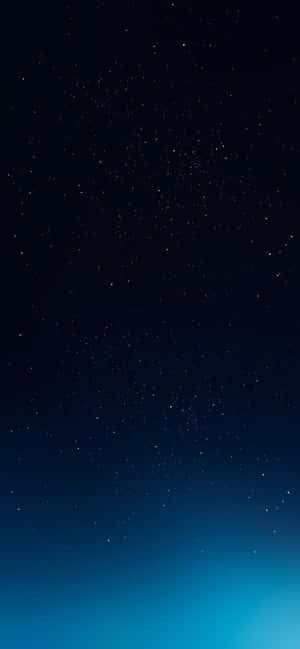 繁星點點的夜空，從深藍色過渡到地平線上的亮藍色。 — Huawei nova 16z 壁紙