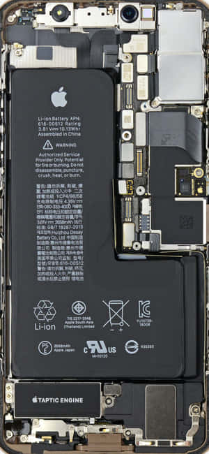 拆解智能手機顯示電池和內部組件
