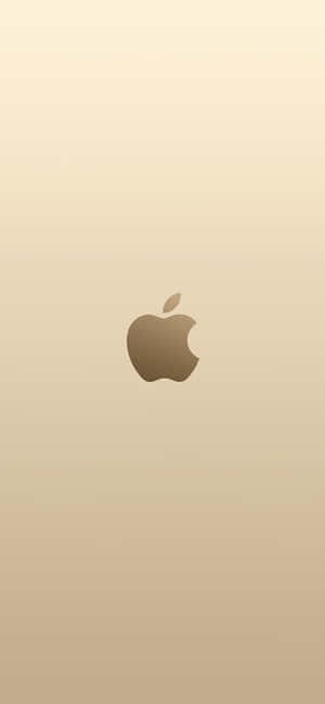 金色漸變背景上的 Apple 標誌