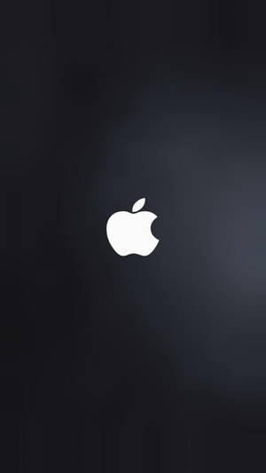 深色漸變背景上的白色Apple標誌