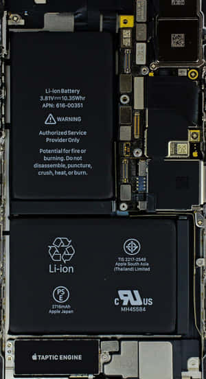 iPhone 內部組件包括電池和電路板