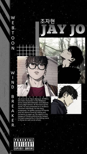 網絡漫畫《Wind Breaker》角色Jay Jo，帶有家長指引標籤。 — 火影忍者海報 壁紙