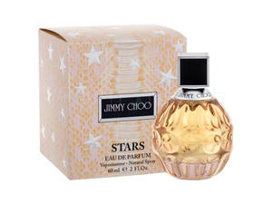 Jimmy Choo Stars 香水瓶和星星設計包裝。