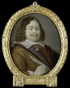 Joannes Cools（1611年生）肖像，霍恩的法學家、歷史學家及拉丁詩人，由Arnoud van Halen創作於1700年至1732年，媒材為錫板、油畫（繪畫）、灰階單色畫