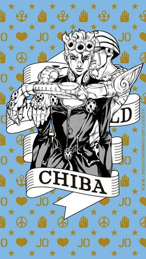 動漫角色，有三隻眼睛和盔甲，背景為藍色並帶有金色符號。 — 動漫男孩 壁紙