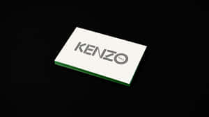 一堆 Kenzo Paris 名片，綠色邊緣，黑色背景。 — 凌志標誌 GIF 壁紙