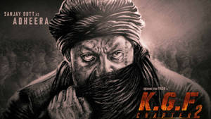 一個戴著頭巾和圍巾的威脅性男人，臉頰有紋身，眼神銳利。