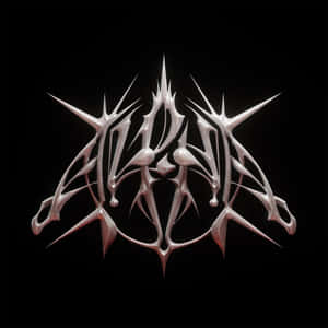 Abstract Chrome Symmetry Art