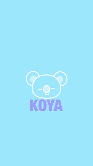 一個風格化的樹熊標誌，名字 Koya 以紫色顯示在淺藍色背景上。