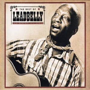 Leadbelly 在懷舊色調照片中表情豐富地彈結他。 — 復古gif 壁紙