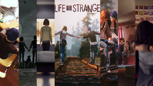 《Life is Strange》遊戲場景，展示青少年在情感時刻。
