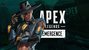 Apex Legends Emergence角色身穿藍色同金色盔甲，自信咁擺姿勢。