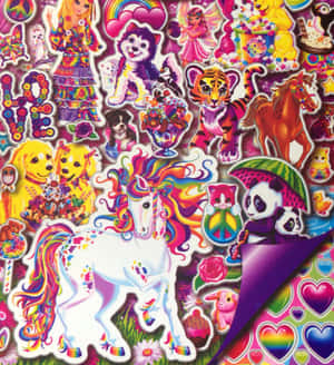 Lisa Frank 背景 — Galaxy Z Flip 8 壁紙