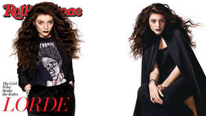 Lorde 為 Rolling Stone 雜誌封面擺出兩種時尚姿勢。