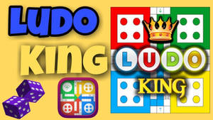 Ludo King手機遊戲標誌，帶有骰子和棋盤設計。