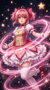 鹿目圓的魔法少女變身