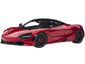 紅色McLaren 720S跑車，帶有黑色車輪和碳纖維細節。 — 4K 法拉利 壁紙