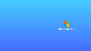 漸變藍色背景上的 Microsoft 365 標誌