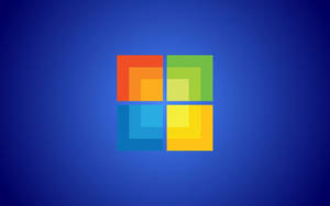 Windows標誌，在藍色漸變背景上有彩色方塊