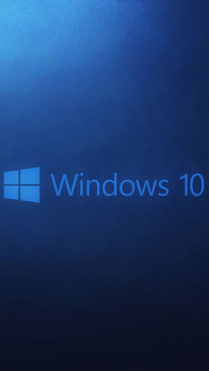 藍色漸變背景上的 Windows 10 標誌