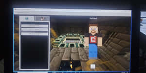 Minecraft Education Edition 遊戲畫面，包含玩家角色和選單選項。