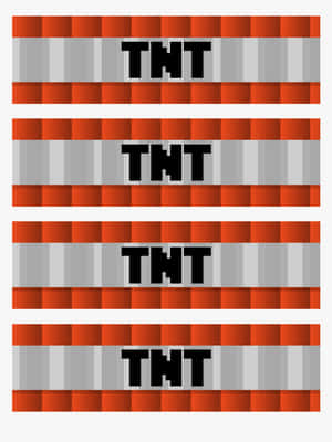 來自Minecraft遊戲的四個堆疊像素化TNT方塊。