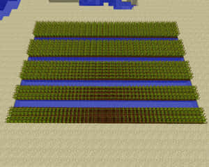 Minecraft 的草地和水方塊交替排列。 — 最佳 Minecraft 壁紙