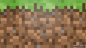 Minecraft泥磚，上面有草，像素化風格 — 型格 Minecraft 壁紙