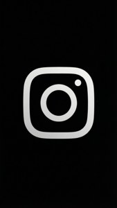 黑色背景上的Instagram應用程式標誌