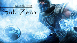 Mortal Kombat 的 Sub-Zero 在冰霜環境中產生冰能量。 — 真人快打11 壁紙