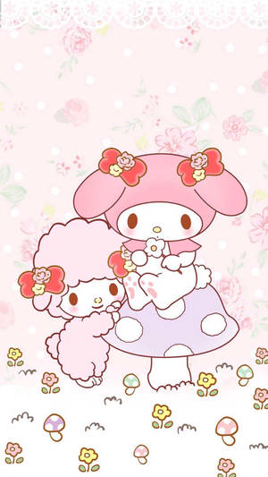 My Melody 與 Piano 壁紙