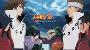 Naruto Shippuden 動畫角色在暴風雨戰鬥場景中戰鬥。 — 火影忍者美學 壁紙