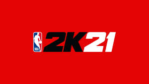 紅色背景上的NBA 2K21電子遊戲標誌 — Jordan 標誌 GIF 壁紙