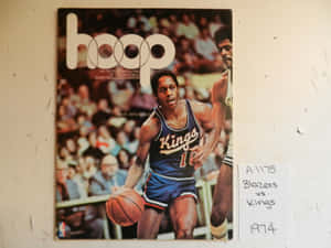 1974年NBA雜誌封面，展示Nate Archibald為國王隊打籃球。